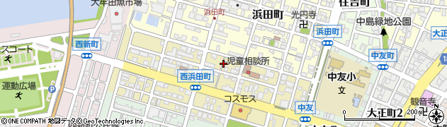 福岡県大牟田市西浜田町5周辺の地図