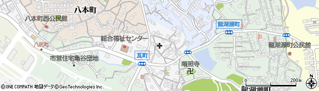 福岡県大牟田市瓦町50周辺の地図