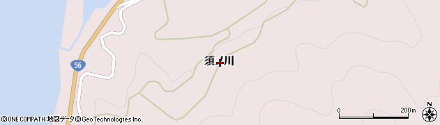 愛媛県南宇和郡愛南町須ノ川周辺の地図