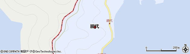 愛媛県南宇和郡愛南町網代周辺の地図
