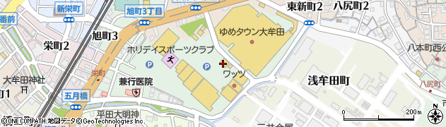 大阪王将 大牟田ゆめタウン店周辺の地図