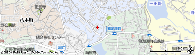 福岡県大牟田市平原町80周辺の地図