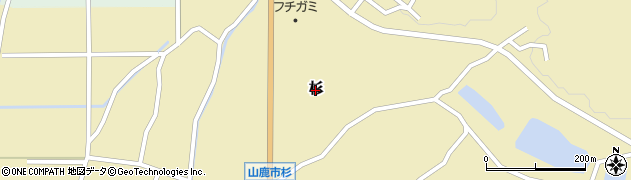 熊本県山鹿市杉周辺の地図