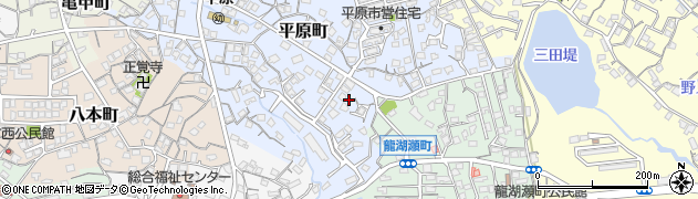福岡県大牟田市平原町108周辺の地図