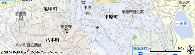 福岡県大牟田市平原町51周辺の地図