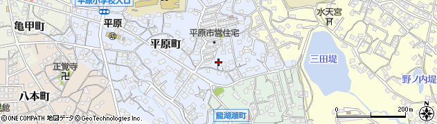福岡県大牟田市平原町201周辺の地図