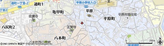 福岡県大牟田市平原町7周辺の地図