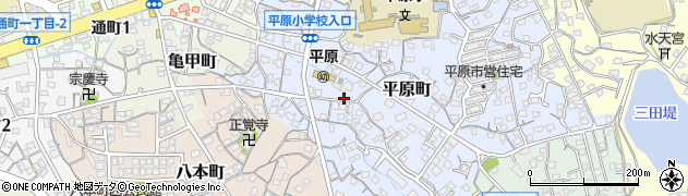 福岡県大牟田市平原町126周辺の地図