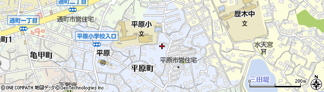 福岡県大牟田市平原町312周辺の地図