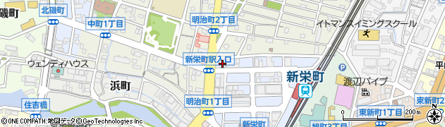 アオバ理容新栄町店周辺の地図