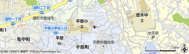 福岡県大牟田市平原町309周辺の地図