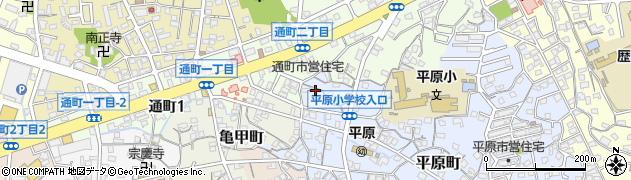 福岡県大牟田市平原町150周辺の地図