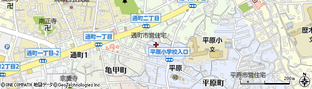 福岡県大牟田市平原町373周辺の地図