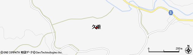熊本県玉名郡南関町久重周辺の地図