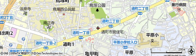 大牟田通町郵便局 ＡＴＭ周辺の地図