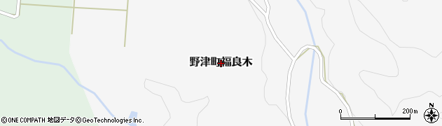 大分県臼杵市野津町大字福良木周辺の地図