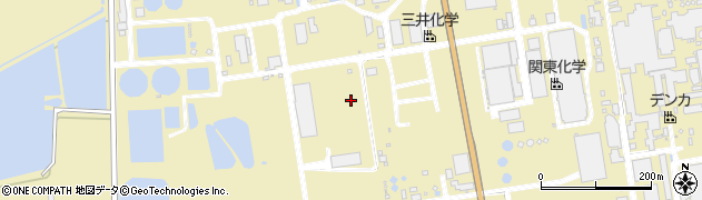 福岡県大牟田市新開町周辺の地図