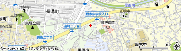 大牟田整骨院周辺の地図