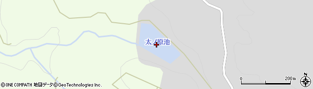 太ノ原池周辺の地図