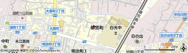 福岡県大牟田市椿黒町周辺の地図