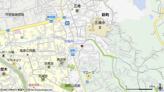 〒837-0923 福岡県大牟田市新町の地図