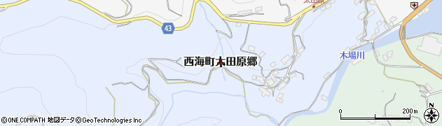長崎県西海市西海町太田原郷周辺の地図