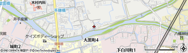 福岡県大牟田市手鎌76周辺の地図