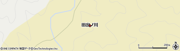 高知県四万十市田出ノ川周辺の地図