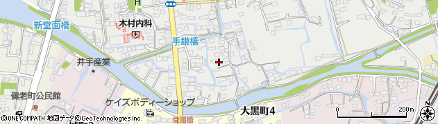 福岡県大牟田市手鎌46周辺の地図
