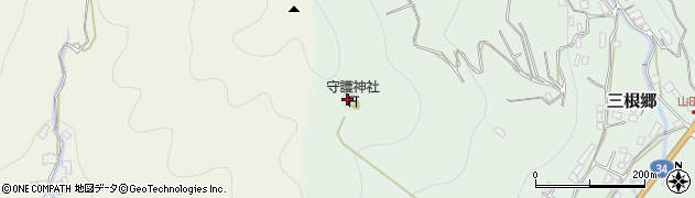 番神山周辺の地図
