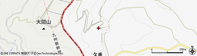 熊本県玉名郡南関町久重934周辺の地図