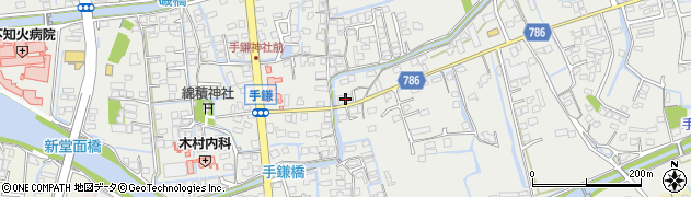 福岡県大牟田市手鎌126周辺の地図