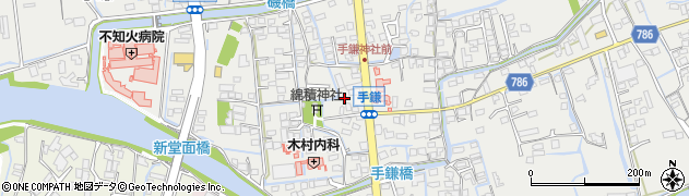 福岡県大牟田市手鎌744周辺の地図