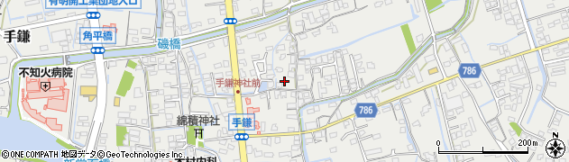 福岡県大牟田市手鎌789周辺の地図