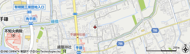 福岡県大牟田市手鎌796周辺の地図