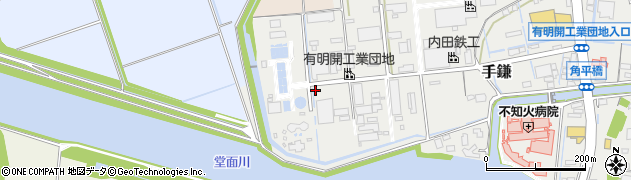 福岡県大牟田市手鎌1855周辺の地図