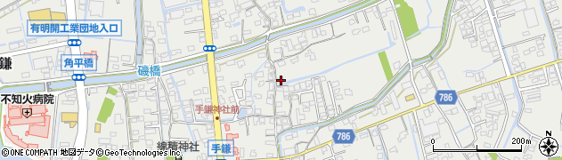 福岡県大牟田市手鎌626周辺の地図