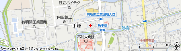 福岡県大牟田市手鎌1012周辺の地図