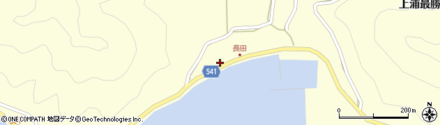 長田公民館周辺の地図