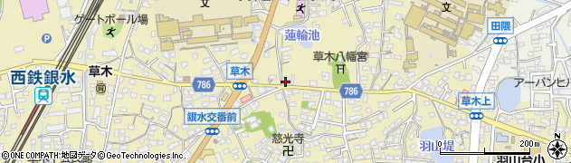 ピザ・ポケット大牟田店周辺の地図