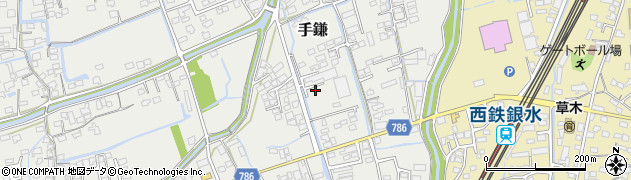 福岡県大牟田市手鎌315周辺の地図