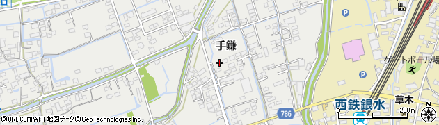 福岡県大牟田市手鎌326周辺の地図