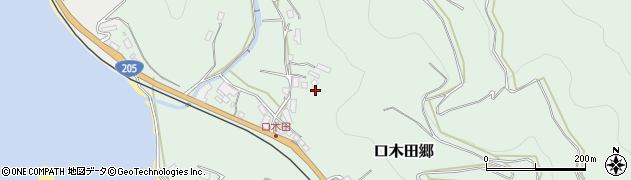長崎県東彼杵町（東彼杵郡）口木田郷周辺の地図