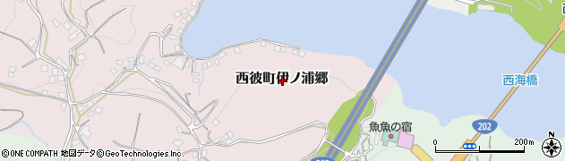 長崎県西海市西彼町伊ノ浦郷周辺の地図