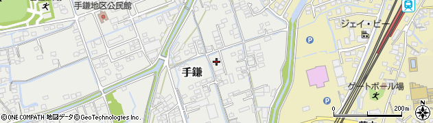 福岡県大牟田市手鎌335周辺の地図