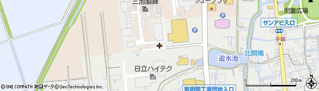 福岡県大牟田市手鎌1927周辺の地図