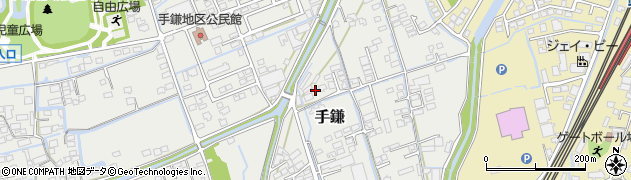 福岡県大牟田市手鎌452周辺の地図