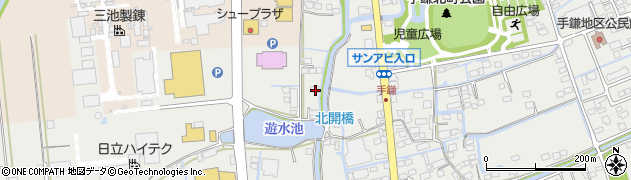 福岡県大牟田市手鎌1541周辺の地図