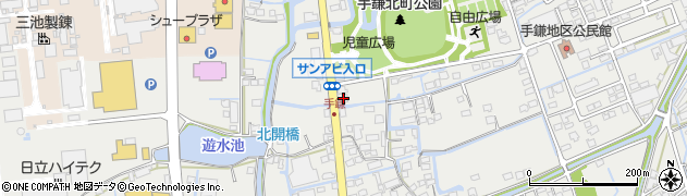 福岡県大牟田市手鎌1524周辺の地図