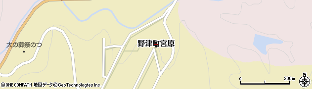 大分県臼杵市野津町大字宮原周辺の地図